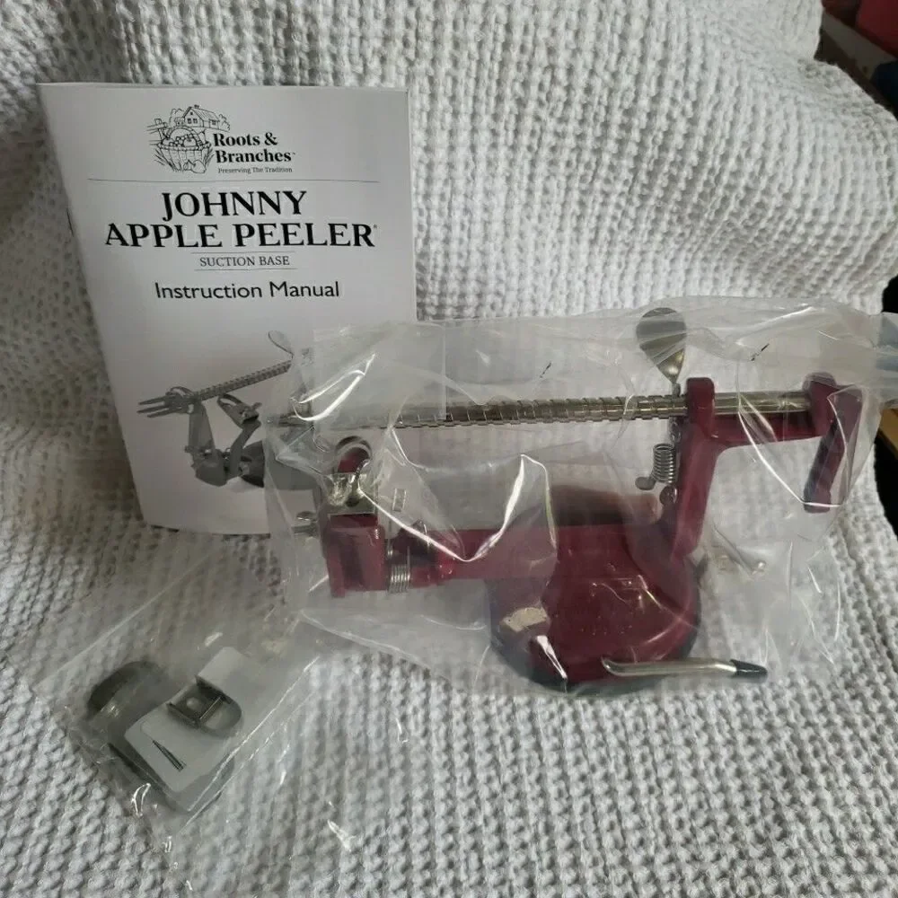 Roots & Branches Johnny Apple Peeler Suction Base VKP1010 Cast Iron Boxed Open